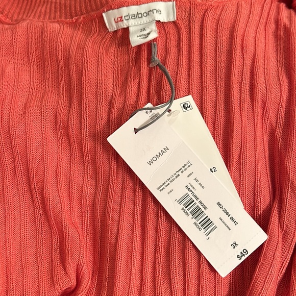 NWT Liz Claiborne Open Front Soft Knit Cardigan - Picture 6 of 7